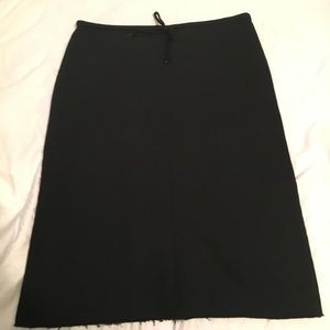 Nautica raw edge sweatshirt skirt (XS)